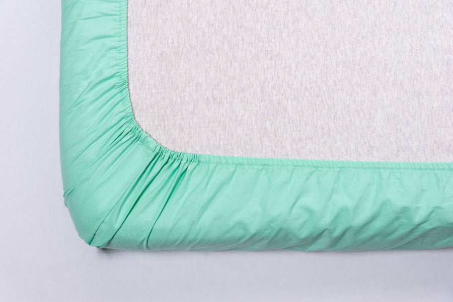 Green Solid - Fitted Crib/ Cot Sheet