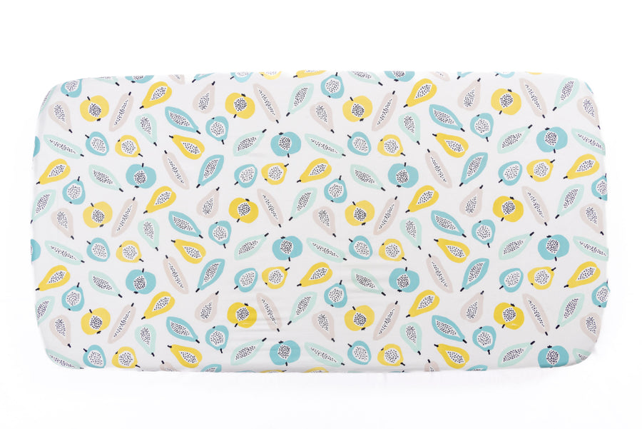 Green Peaches - Fitted Crib/ Cot Sheet