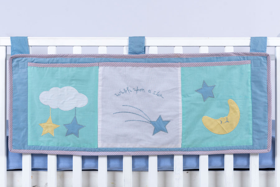 Sweet Lullaby - Diaper Stacker | 3 Pocket Cot Organizer | Toiletry Kit