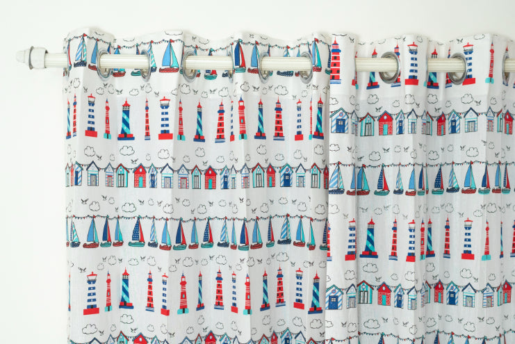 Nautical Dreams - 2 Curtains | 2 Cushions | 1 Wall Hanging Organizer