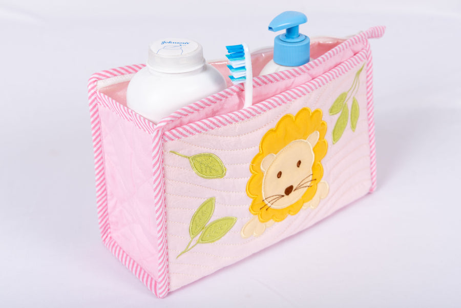 Jungle Friends - Diaper Stacker | 3 Pocket Cot Organizer | Toiletry Kit