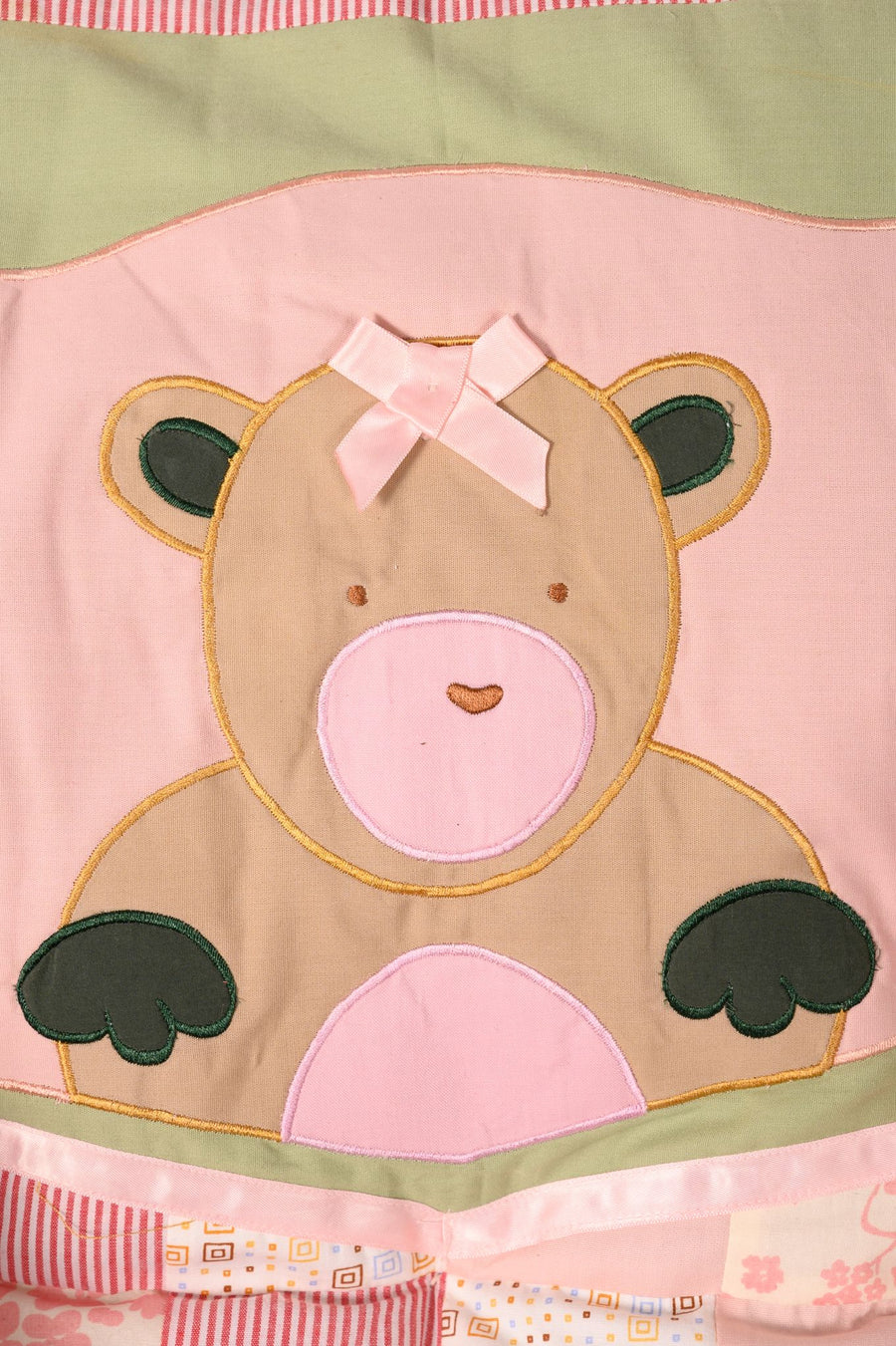 Pink Teddy Bear - Newborn Mattress Set