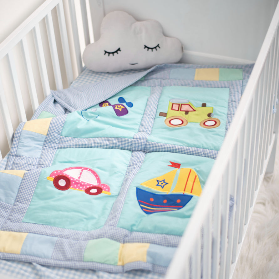 Blue Baby Quilt - Transport