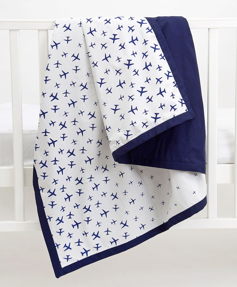 Blue Airplane - Reversible Single Dohar for Teen Boys