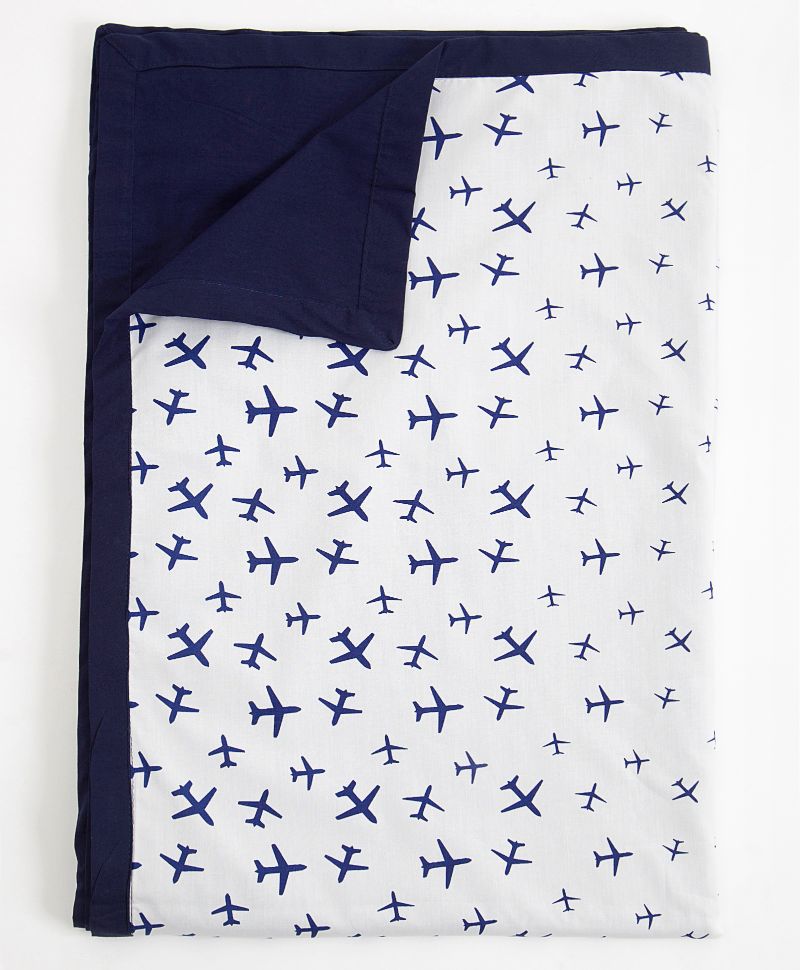 Blue Airplane - Reversible Single Dohar for Teen Boys